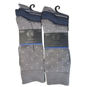 VINCE CAMUTO Men's Dress Socks 3 Pack Gray & Navy Blue "One Size"  2 Packs